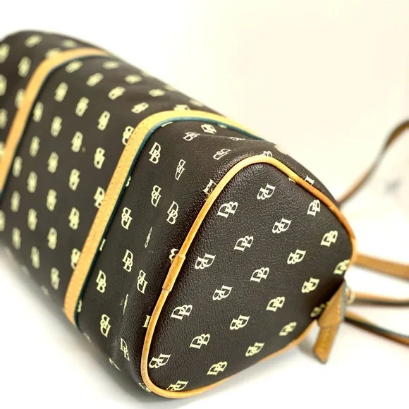 DOONEY & BOURKE💥VINTAGE-SOLD OUT💥Signature Coated Canvas Barrel Bag - Picture 6 of 11